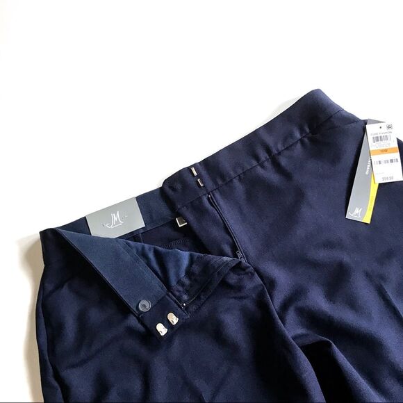 JM Collection Slim Leg Curvy Fit Trousers Pants Blue Sz 16W NWT - Picture 14 of 15